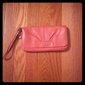 Pink Coach wristlet/wallet